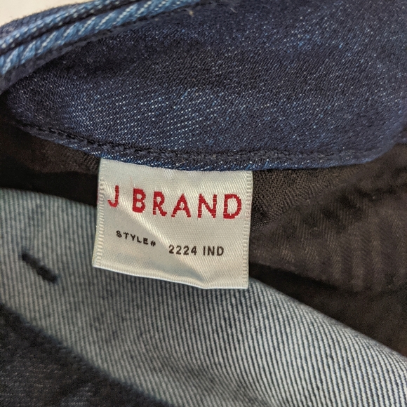 J Brand Wide Leg Midrise Dark Wash Jeans - Size 28 - Picture 3 of 6